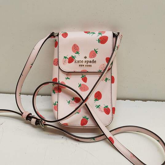 Kate Spade Staci Strawberries Flap Phone Crossbody
