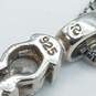Sterling Silver CZ Pendant 18in Necklace Hoop Earrings 6 1/2in Hinge Bracelet Bundle 3pcs 14.8g image number 6