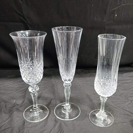 Buy the Vintage Lead Crystal Lot of Assorted Glassware