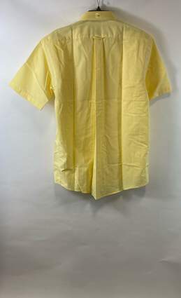 NWT Stafford Mens Sunny Yellow Short Sleeve Button Front Dress Shirt Size 16 alternative image