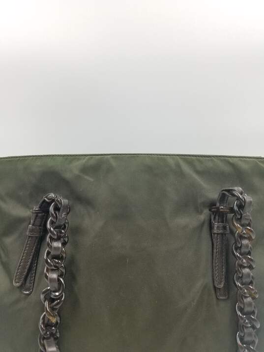 Prada, Bags, Vintage Prada Tessuto Nylon Shoulder Bag In Dark Olive