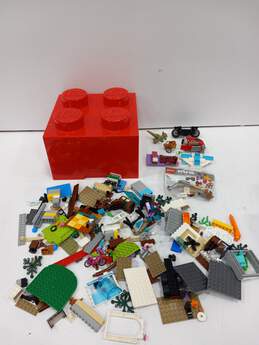 Lego Set of 3 Lego Brick Block Storage Container Filled w/ Legos alternative image