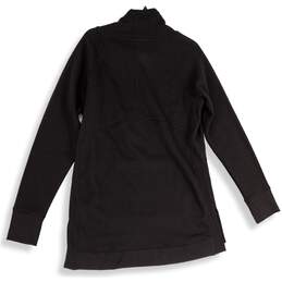 Tek Gear Womens Black Fleece Mock Neck Thumb Hole Pullover Sweatshirt Size L alternative image