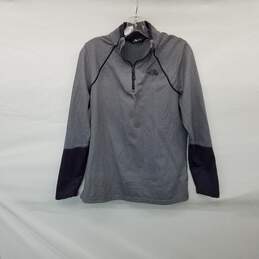 The North Face Purple & Gray 1/4 Zip Pullover WM Size L