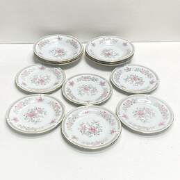 International Porcelain Kensington China Gardena Bowls /Bread Plates 12Pc Set
