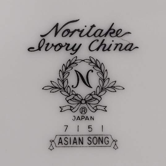9 Noritake Asian Song Ivory China Salad Plates image number 6