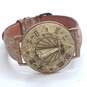 Fossil 35mm Sundial Vintage Novelty Roman Numeral Copper Watch image number 6