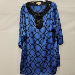 Michael Kors Long Sleeve Shift Geometric Dress Size 24W