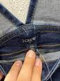 NWT J.Crew Womens Blue Jean Bibs SZ X-Small image number 3