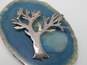 Vintage Taxco 925 Two Tone Birds in Tree of Life Brooch 19.0g image number 1