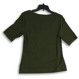NWT Athleta Womens Green Short Sleeve Scoop Neck Pullover T-Shirt Size M alternative image