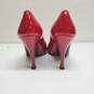Vintage Stuart Weitzman Red Quasar Patent Leather Stiletto Heels Women's 5.5 image number 6