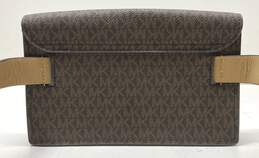 Michael Kors Monogram Signature Belt Bag Dark Brown alternative image