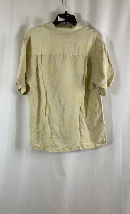 Tommy Bahama Mens Tan Tropical Short Sleeve Collared Button-Up Shirt Size Small image number 2