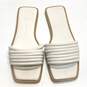 Dolce Vita Ivory Leather Strappy Slide Sandals Shoes Size 9 M image number 2