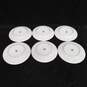 Bundle of 6 Harmony House Silver Tone Rimmed Salad Plates image number 2