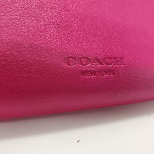 Coach Hot Pink Slim Turnlock Envelope Wallet image number 3