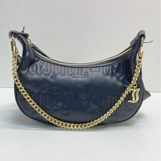 Juicy Couture Black Faux Leather Crossbody Bag image number 1