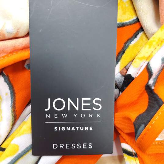 Jones New York Women Orange Tank Dress Sz 14 NWT image number 2