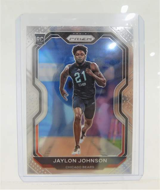 2020 Jaylon Johnson Panini Prizm rookie Chicago Bears image number 1