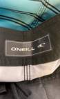 NWT O'Neill Mens Multicolor Striped 21" Drawstring Swimwear Board Shorts Size 28 image number 3