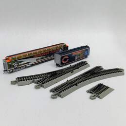 Bachmann Hawthorne Village HO Chicago Bears Train Cars & Track  Lot