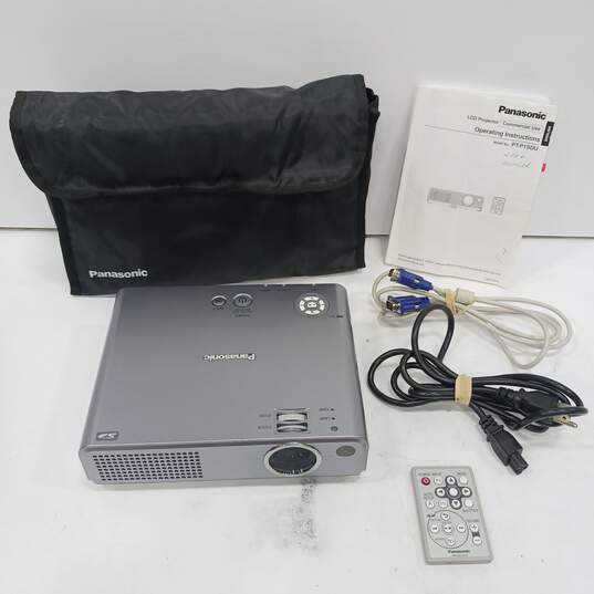 Panasonic LCD Projector Model PT-P1SDU with Storage Case image number 1