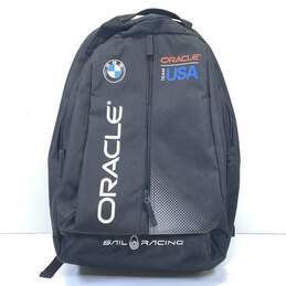 Oracle BMW USA Team Black Nylon Backpack Bag