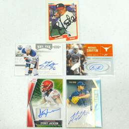 5 Autographed Sports Trading Cards