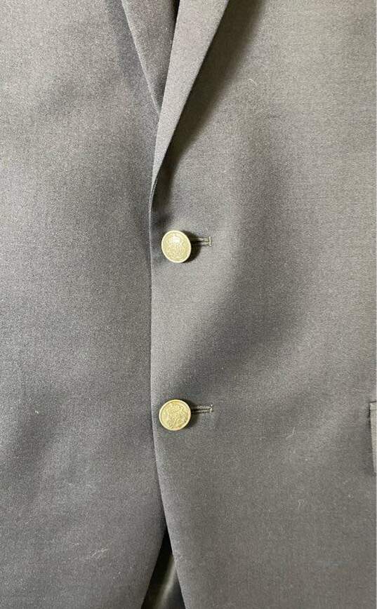 NWT Michael Kors Mens Navy Blue Notch Lapel Two-Button Sport Coat Size 42 image number 4