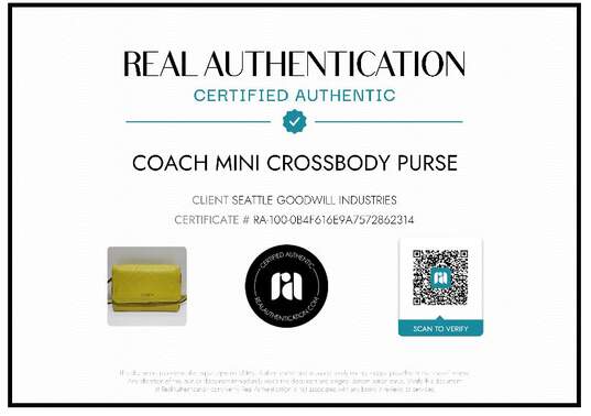 AUTHENTICATED COACH 6x4x2 MINI CROSSBODY PURSE image number 2