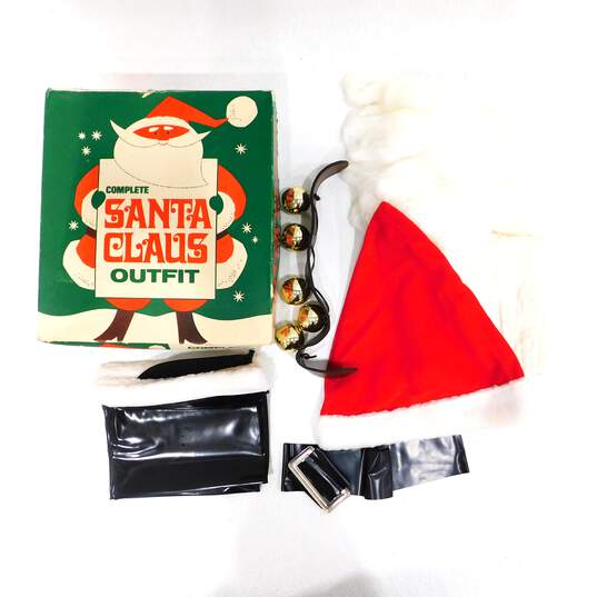 Vintage Santa Claus Outfit Costume Incomplete IOB by Collegeville image number 1