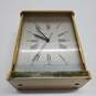 Authenticated Tiffany & Co Brass Quartz Desk Clock Untested image number 5