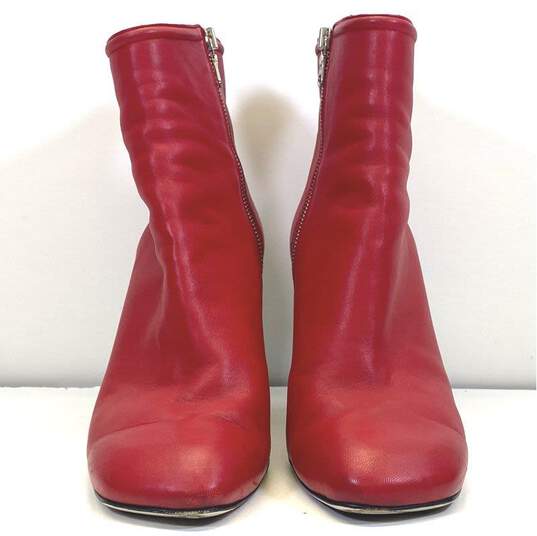 Rag & Bone Leather Ellis Ankle Boots Red 8.5 image number 2