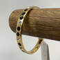 Designer Kate Spade Gold-Tone Rhinestone Round Bangle Bracelet w/ Dust Bag image number 1