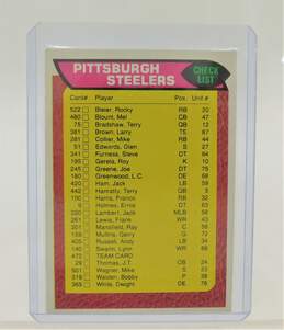 1976 Pittsburgh Steelers Topps Team Checklist