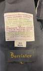 Barrister Womens Black Long Sleeve Pockets Spread Collared Overcoat Size 40 image number 4