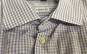Armani Collezioni Mens White Purple Modern Fit Long Sleeve Button-Up Shirt Sz XL image number 7