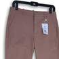 NWT Mary Crafts Womens Pink Flat Front Slash Pocket Ankle Leg Chino Pants Size 6 image number 3