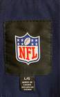NFL Mens Blue Los Angeles Rams Football Full-Zip Windbreaker Jacket Size Large image number 3