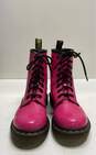 Dr. Martens 1460 Hot Pink Patent Leather Combat Boots Women's Size 7 image number 2