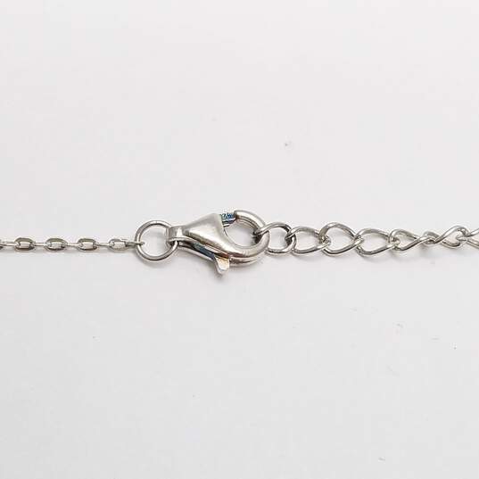 Sterling Silver CZ Necklace/Earring/Bracelet Bundle 3pcs. 13.2g image number 9