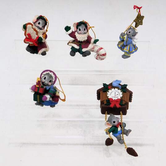 Assorted Vintage Mousekins Christmas Ornaments Holiday Figurines Decor image number 1