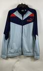 NWT Puma Mens Blue Iconic Long Sleeve Full Zip Tricot Track Jacket Size XL image number 1