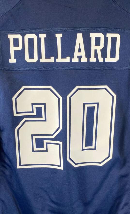 Nike NFL Dallas Cowboys Tony Pollard #20 Blue Football Jersey - Size M image number 4