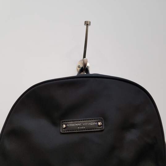 Adrienne Vittadini Nylon Backpack with 13 Inch Padded Laptop Sleeve-Black  (As Is Item)