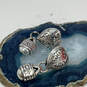 Designer Brighton Silver-Tone Classic Heart Push-Back Dangle Earrings image number 2