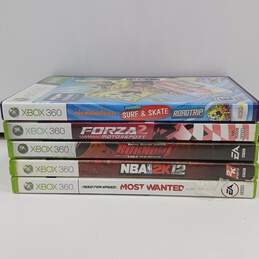 Bundle Of 5 Assorted Microsoft Xbox 360 Video Games