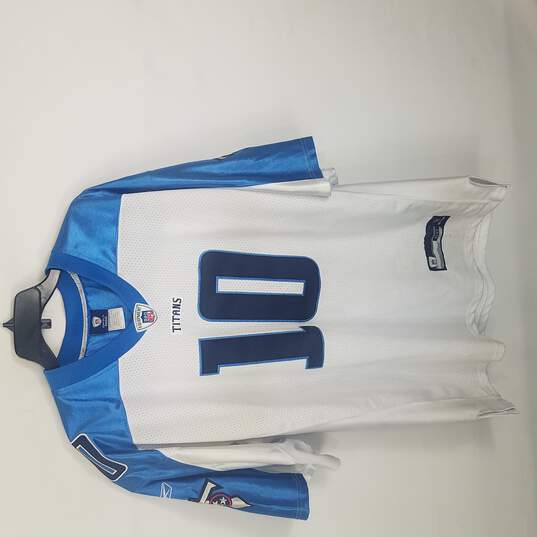 Buy the Reebok NFL Men White Titans #10 Young Jersey Sz 60