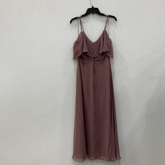 Birdy Grey Womens Purple Nude Spaghetti Strap Back Zip Fit & Flare Dress Size M image number 2